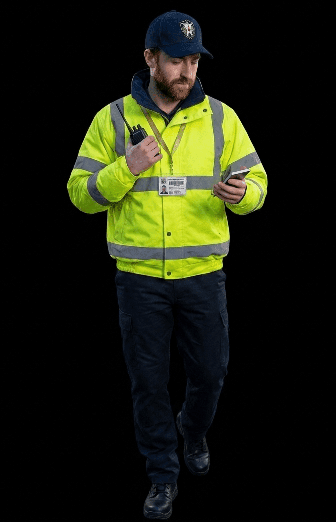 Security Personnel Communicating